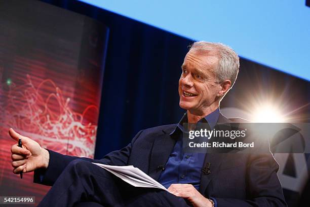 Stephen Sackur interviews actress Gwyneth Paltrow during a special live-recording 'Hard Talk' hosted by BBC World News during The Cannes Lions...