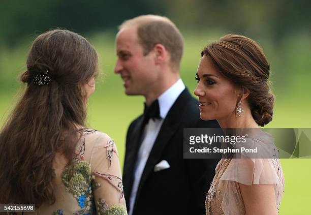 Prince William and Catherine, Duchess of Cambridge attend a gala dinner in support of East Anglia's Children's Hospices' nook appeal at Houghton Hall...