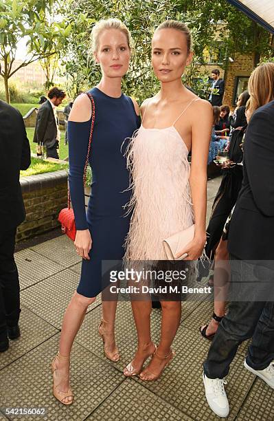 Caroline Winberg and Natasha Poly attend a private dinner hosted by Michael Kors to celebrate the new Regent Street Flagship store opening at The...