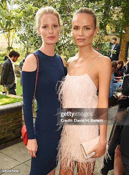 Caroline Winberg and Natasha Poly attend a private dinner hosted by Michael Kors to celebrate the new Regent Street Flagship store opening at The...