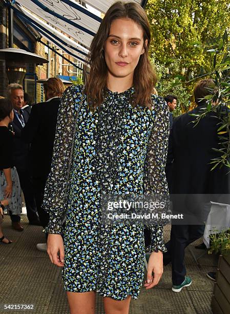 Charlotte Wiggins attends a private dinner hosted by Michael Kors to celebrate the new Regent Street Flagship store opening at The River Cafe on June...