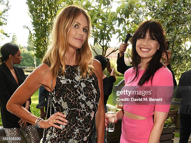 Elle Macpherson and Daisy Lowe attend a private dinner hosted by Michael Kors to celebrate the new Regent Street Flagship store opening at The River...