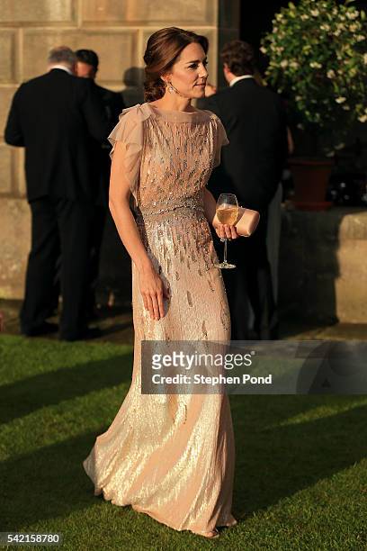 Catherine, Duchess of Cambridge attends a gala dinner in support of East Anglia's Children's Hospices' nook appeal at Houghton Hall on June 22, 2016...