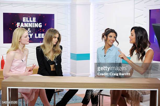 Elle Fanning, Abbey Lee, Lyndsey Rodrigues and Rachel Smith appear on Amazon's Style Code Live on June 22, 2016 in New York City.