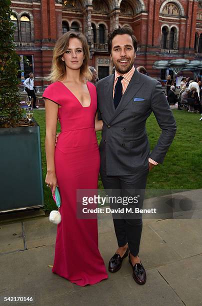 Charlotte Carroll and Diego Bivero-Volpe attend the 2016 V&A Summer Party In Partnership with Harrods at The V&A on June 22, 2016 in London, England.