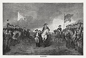 Surrender of Lord Cornwallis at Yorktown, 1781, published in 1884