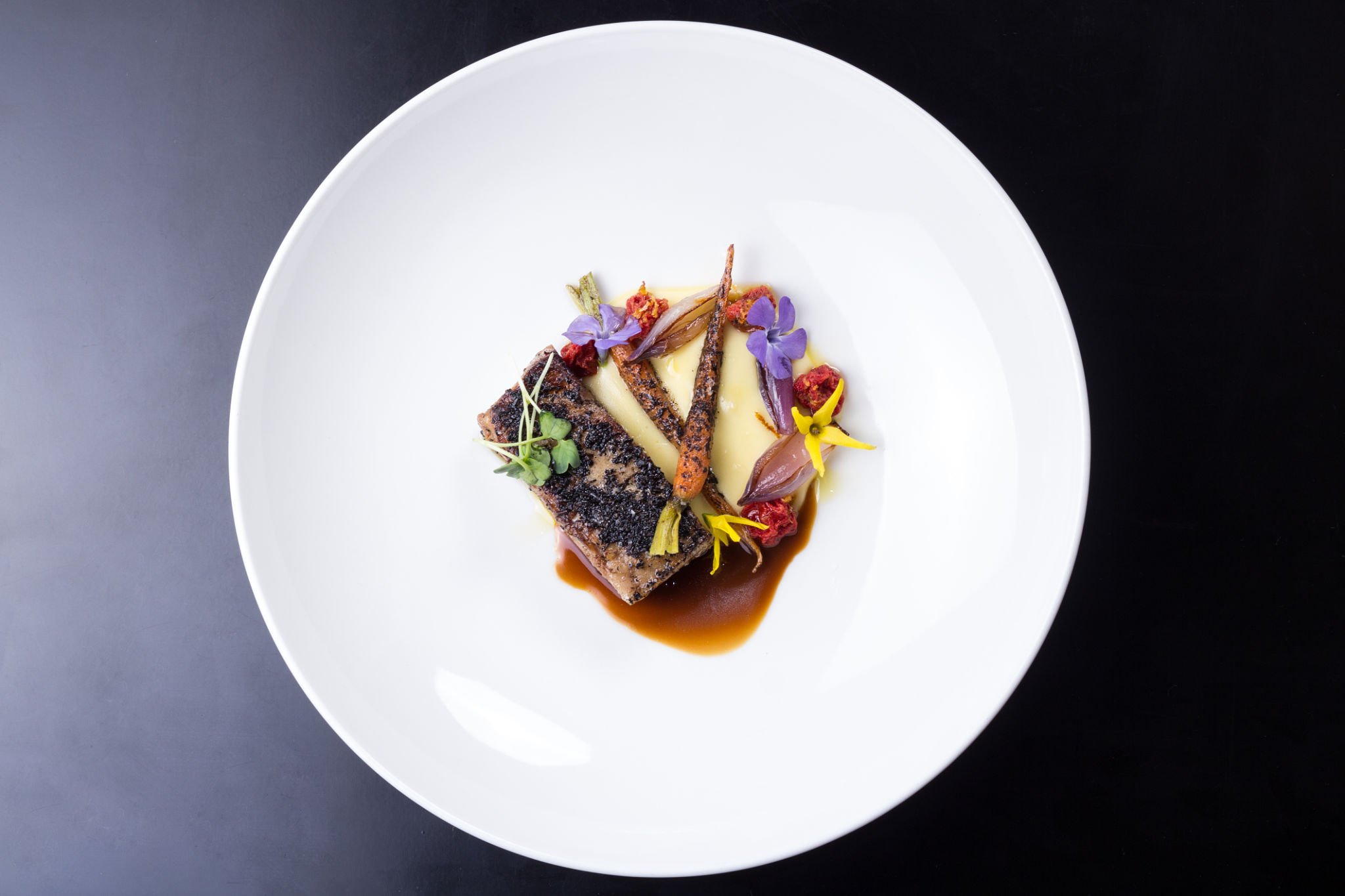 plated gourmet dish