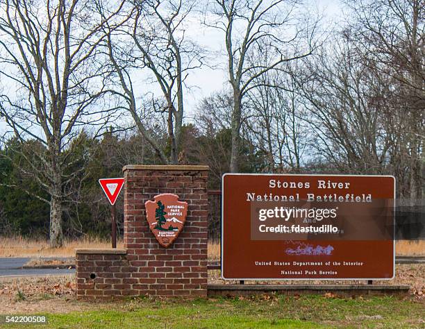 stones river national battlefield - tennessee - murfreesboro tennessee stock pictures, royalty-free photos & images