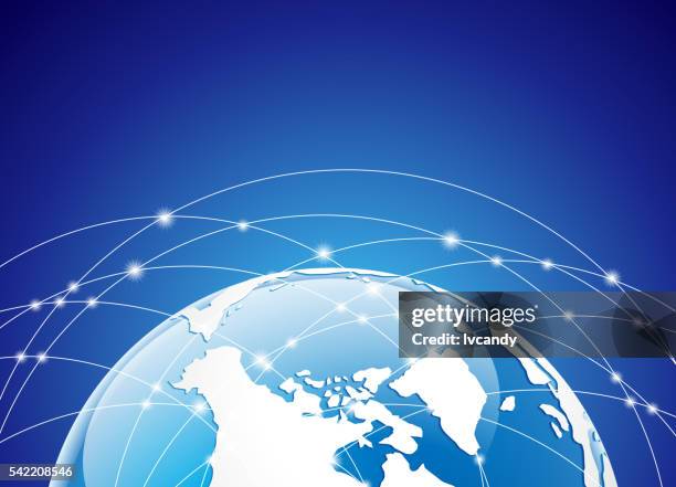 network earth - heather stock illustrations