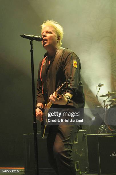 Dexter Holland of The Offspring performs on stage at Eventim Appollo on June 22, 2016 in London, England.