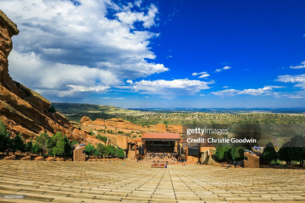 Red Rocks Morrison General view of Red Rocks Amphitheatre on 31 August 2014 in Morrison ...