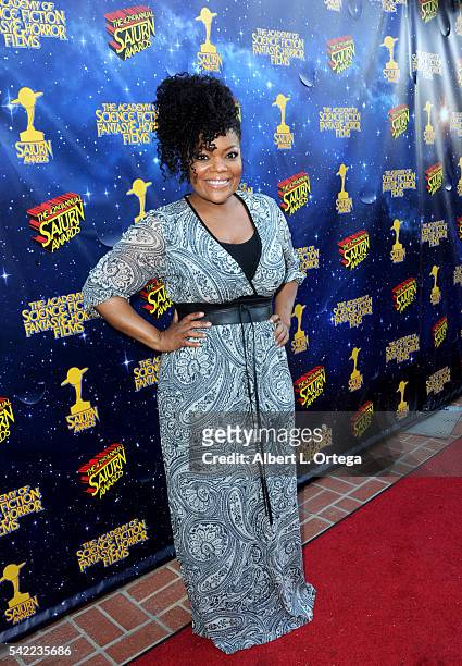 Actress Yvette Nicole Brown attends the 42nd annual Saturn Awards at The Castaway on June 22, 2016 in Burbank, California.