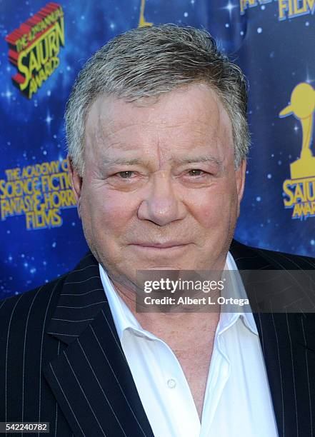 Actor William Shatner attends the 42nd annual Saturn Awards at The Castaway on June 22, 2016 in Burbank, California.