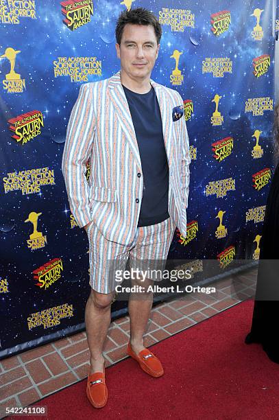 Actor John Barrowman attends the 42nd annual Saturn Awards at The Castaway on June 22, 2016 in Burbank, California.