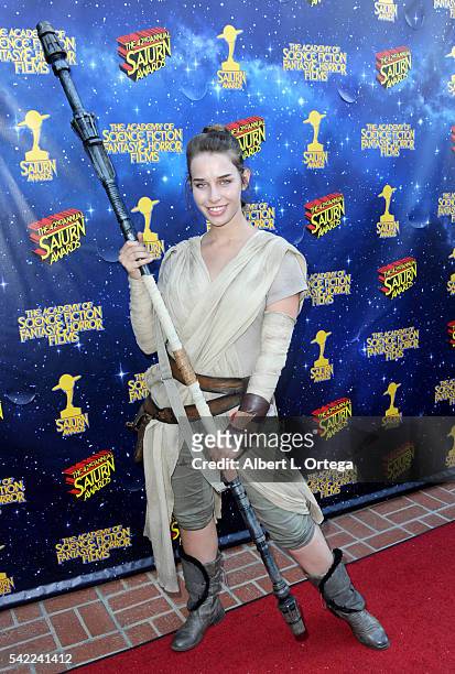 Eiraina Ladell attends the 42nd annual Saturn Awards at The Castaway on June 22, 2016 in Burbank, California.