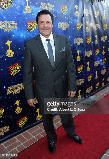 Actor Jeff Rector attends the 42nd annual Saturn Awards at The Castaway on June 22, 2016 in Burbank, California.