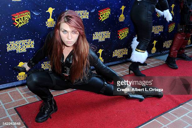 Black Widow attends the 42nd annual Saturn Awards at The Castaway on June 22, 2016 in Burbank, California.