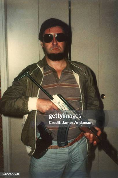 Various disguises of Jacques Mesrine, a French bankrobber and kidnapper hunted by police throughout France. He was assassinated in Paris on November...