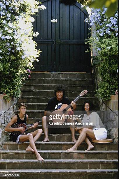 ROBERT CHARLEBOIS WITH HIS FAMILY AT THE CAP D'ANTIBES