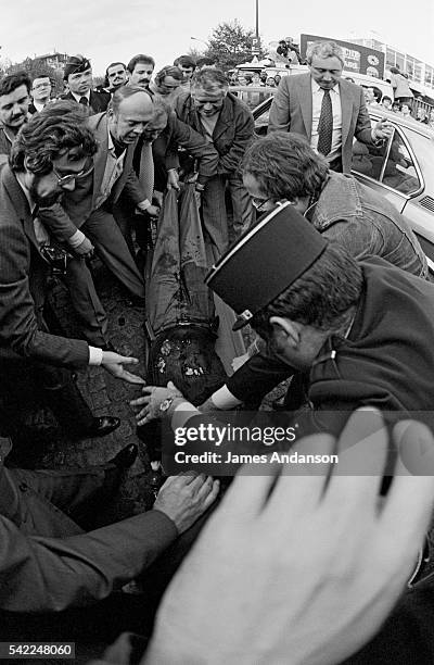 "Public Enemy Number 1", Jacques Mesrine, a French bankrobber and kidnapper hunted by the police throughout France. He was assassinated in Paris on...