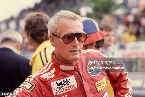 American actor and racing driver Paul Newman attends the 1979 24 Hours of Le Mans.