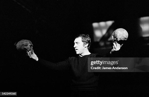 Vladimir Vysotsky, a Russian anti-establishment actor, poet, songwriter and singer in the Soviet Union, rehearses Shakespeare's Hamlet, directed by...
