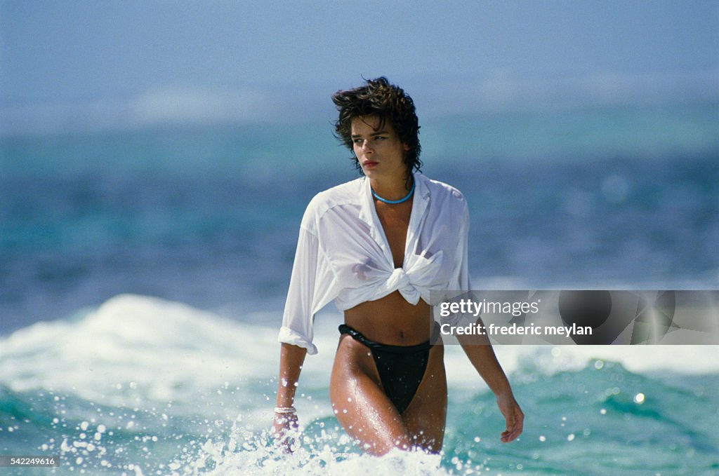 Stephanie of Monaco in Mauritius