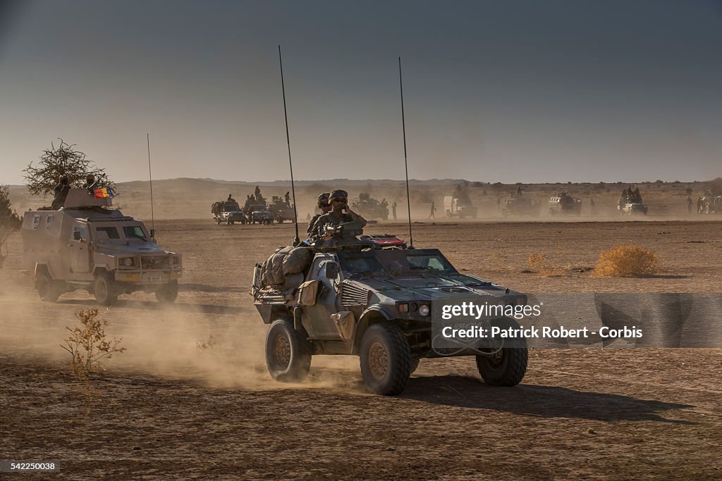 Mali - Chadian Army on Patrol in the area of Kidal