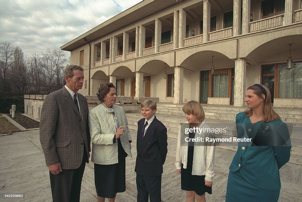 EXCLUSIVE, ROYAL FAMILY OF ROMANIA IN BUCHAREST