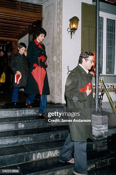 British actress and humanitarian Audrey Hepburn with her husband Italian psychiatrist Andrea Dotti and their son Luca, 7.