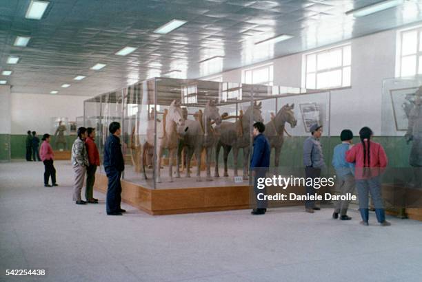 The Terracotta Army, literally "soldier and horse funerary statues" or the "Terra Cotta Warriors and Horses", is a collection of terracotta...