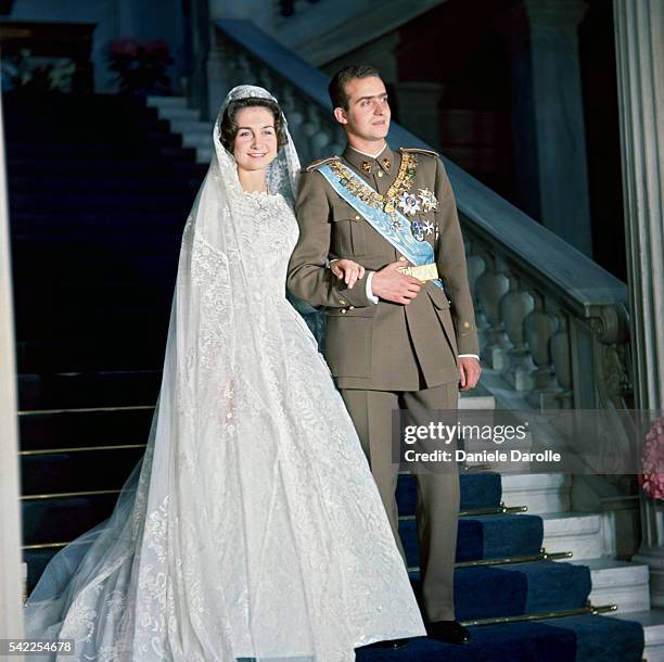 Wedding of Juan Carlos I of Spain to Sophia of Greece and Denmark.