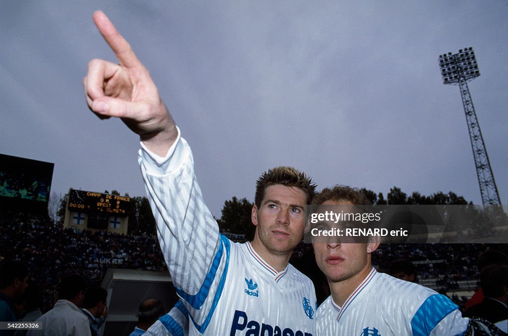 Soccer - Chris Waddle and Jean-Pierre Papin