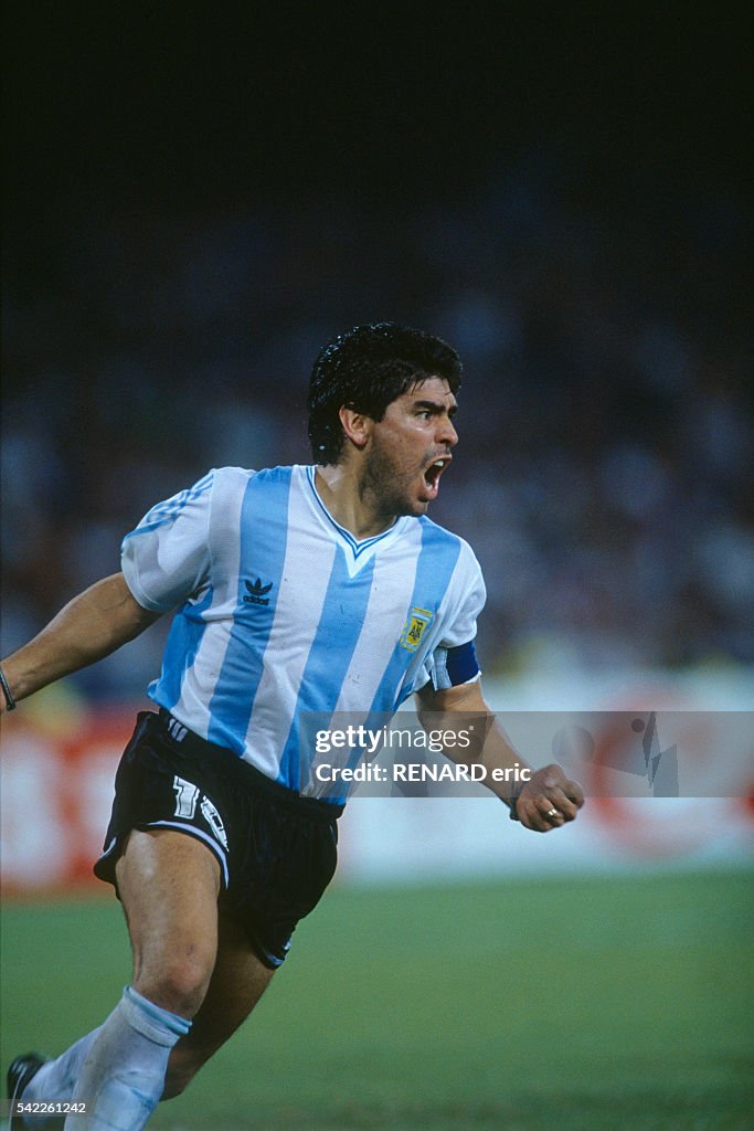 Argentine Soccer Legend Diego Maradona