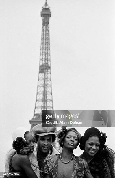Disco Group Boney M. By Eiffel Tower