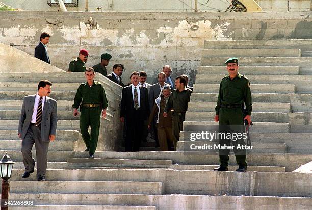 YASSER ARAFAT WITH HIS FAMILY IN GAZA