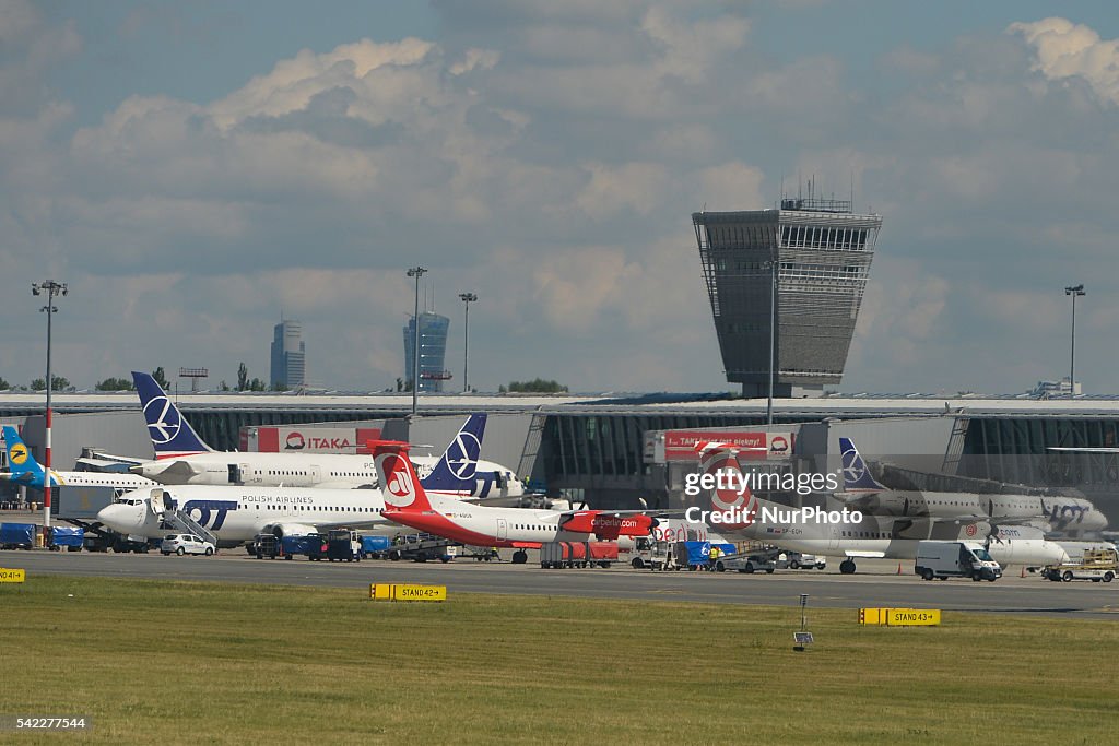 Warsaw airport view