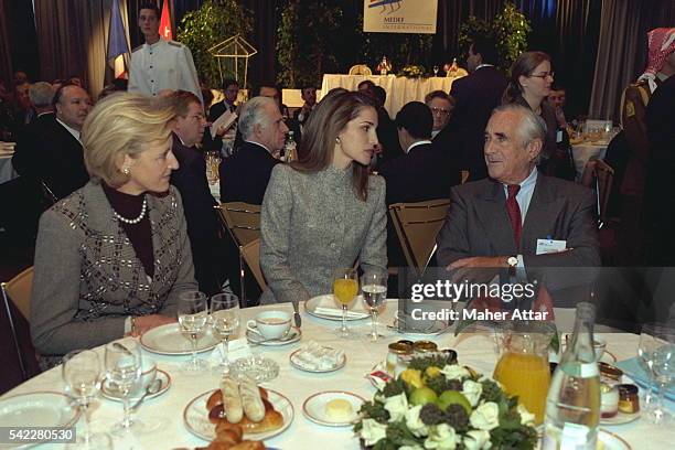 Queen Rania at the breakfast organized by the MEDEF.