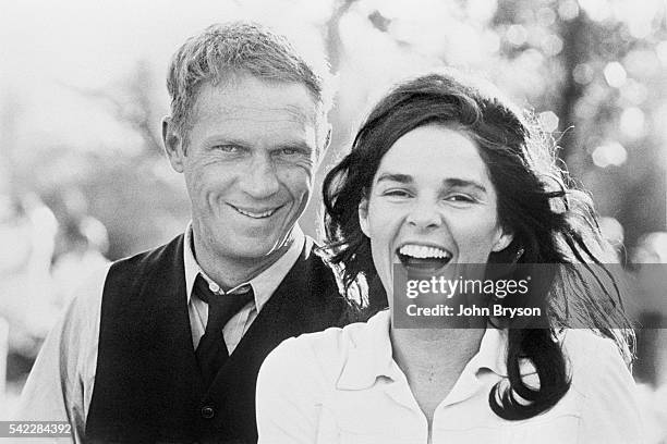 American actor Steve McQueen and his wife, actress Ali MacGraw.