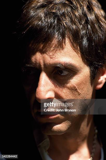 American actor Al Pacino on the set of Scarface, directed by Brian de Palma.
