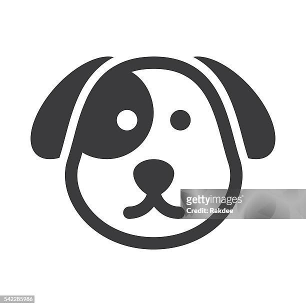 dog face icon - animal head stock illustrations