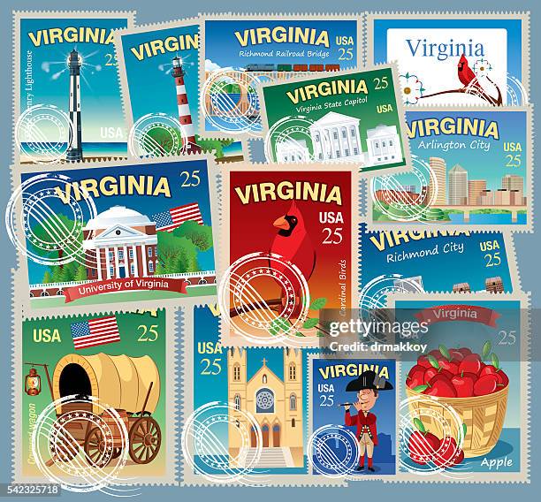 ilustrações de stock, clip art, desenhos animados e ícones de carimbo de virgínia - winchester virginia