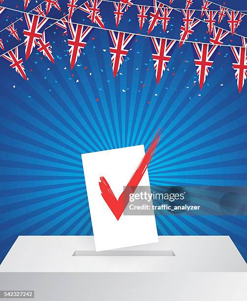 uk election - brexit stock illustrations