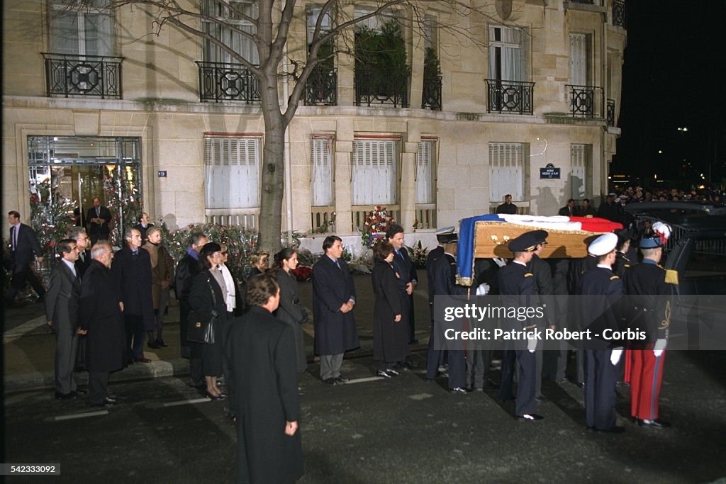 Obsèques de François Mitterrand : Levée du corps