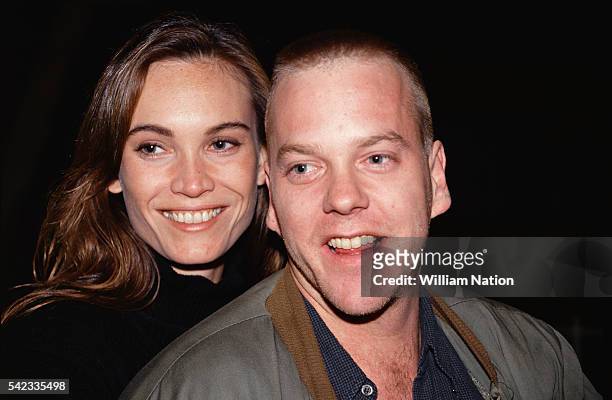 Canadian actor Kiefer Sutherland attends Demi Moore's 30th birthday party celebration at Six Flags Magic Mountain amusement park in Valencia.