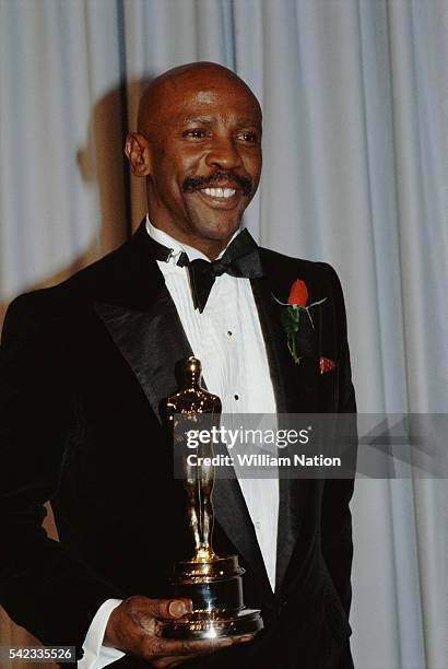 American Emmy, Golden Globe, and Academy Award winning actor Louis Cameron Gossett, Jr wins the Oscar for Best Actor in a Supporting Role for An...