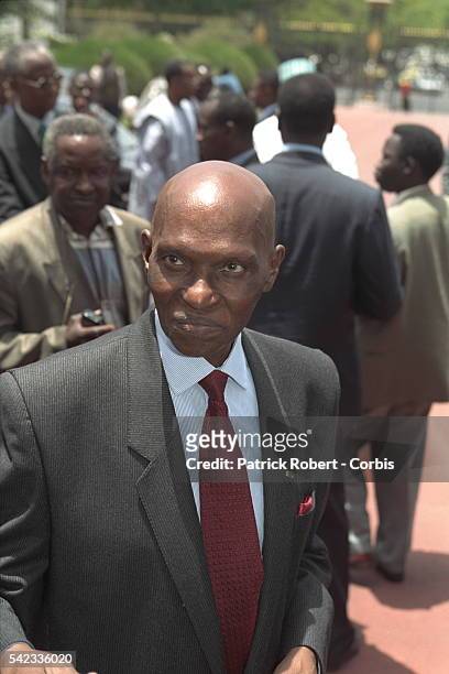 Portrait du Président Sénégalais Abdoulaye Wade