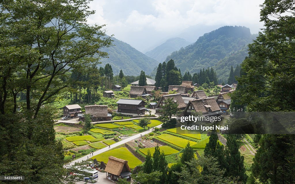 Traditional Rural Japanese Village In Mountain High-Res Stock Photo ...