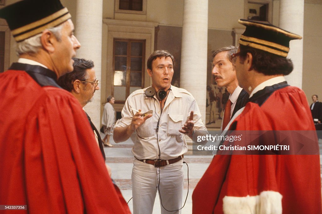 On the Set of "La Femme Flic"