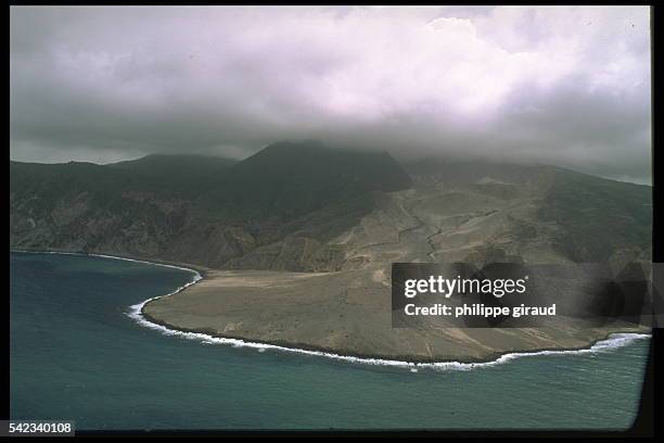 MONTSERRAT, THE SOUFRIERE VOLCANO ERUPTS